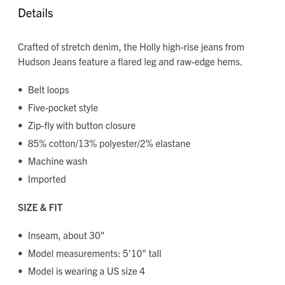 🆕 Hudson Holly High-Rise Flared Jeans 🆕 - Picture 12 of 12